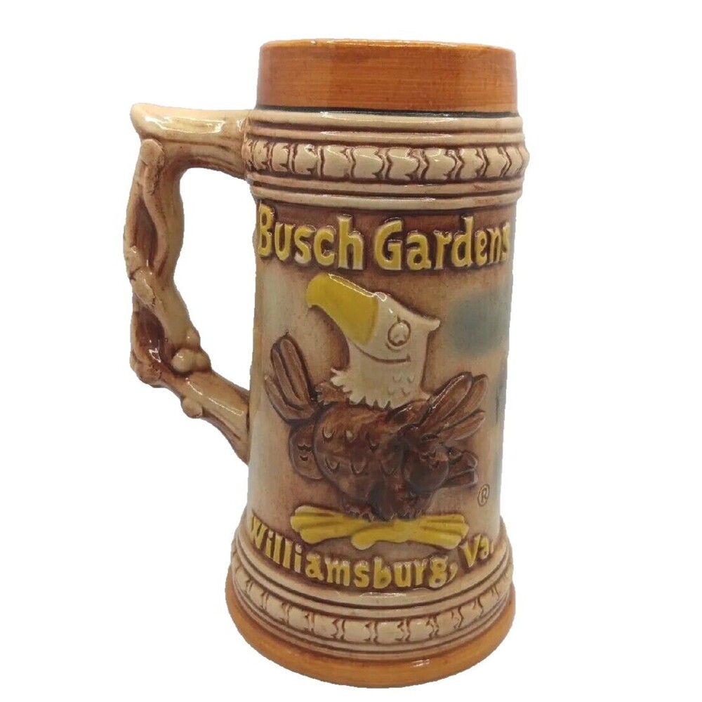 The Old Country Busch Gardens Williamsburg VA Beer Stein Mug 3D Gift Vintage
